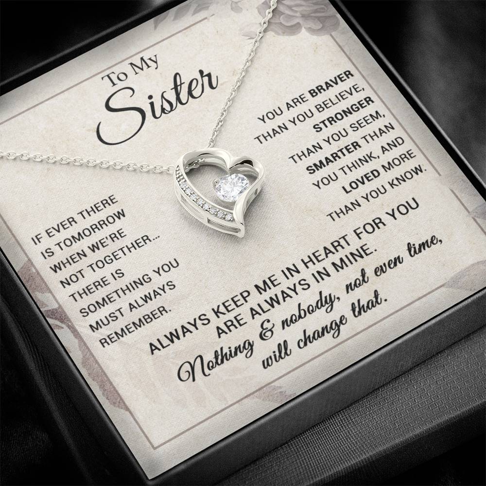 To My Sister Necklace, Brother to Sister, Birthday gift For Sister from Brother 7_9