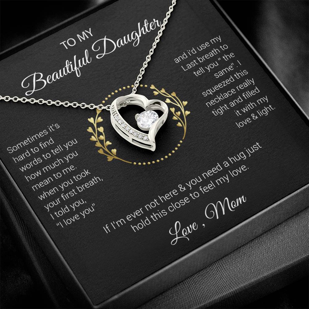 To My Beautiful Daughter Gift For Daughter From Mom, Daughters Birthday