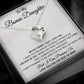 To My Bonus Daughter Necklace, Step Daughter Gift From Stepdad, Stepmom