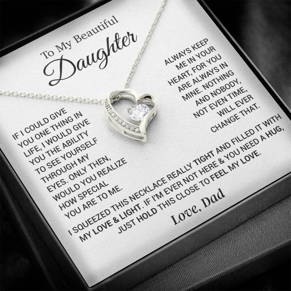 To My Daughter Necklace, Daughter Father Necklace, Daughter Gift From Dad 24_11