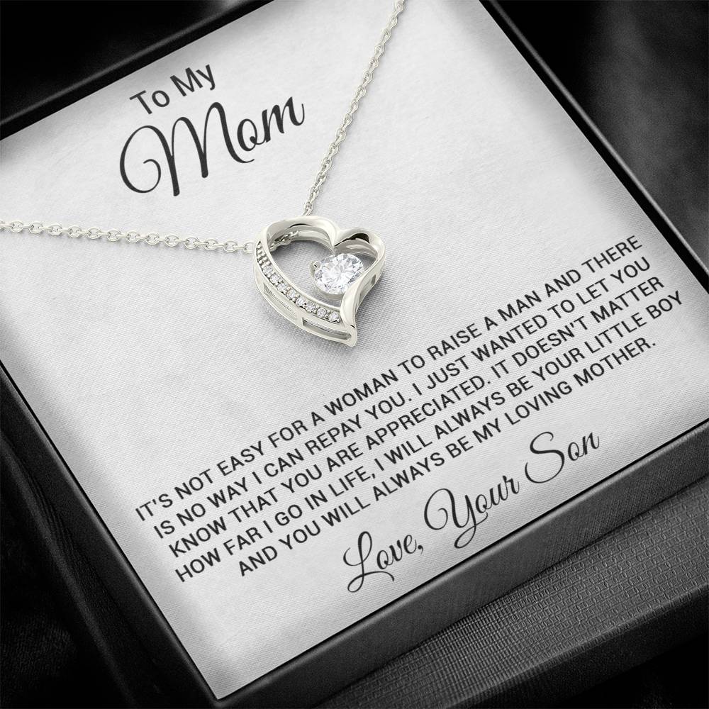 To My Mom Necklace, Mom Gift, Mom Mother's Day Gifts, Mom Gift From Son 26_3
