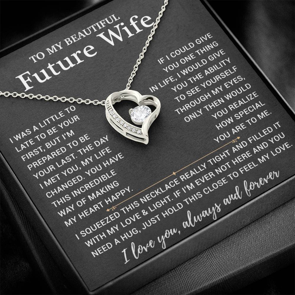 To My Beautiful Future Wife Necklace, Anniversary Birthday Christmas Gift for Her 10_11