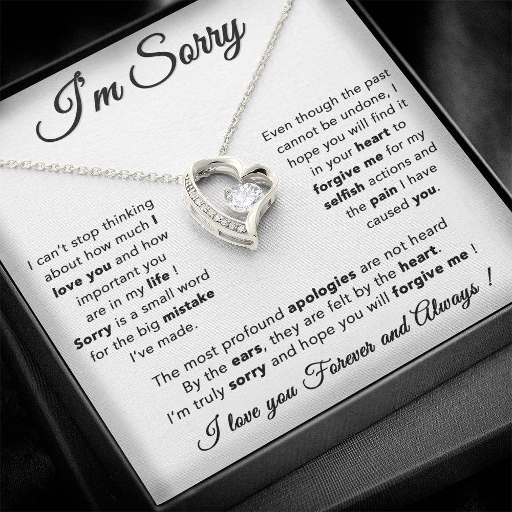 I'm Sorry Necklace, Apology Gift For Wife, Girlfriend, Forgiveness Jewelry 6_5