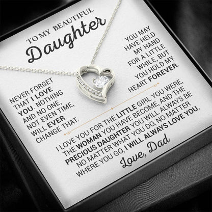 To My Daughter Necklace, Daughter Father Necklace, Daughter Gift From Dad 13_2