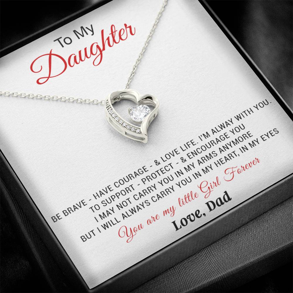 To My Daughter Necklace, Daughter Father Necklace, Daughter Gift from Dad 20_11