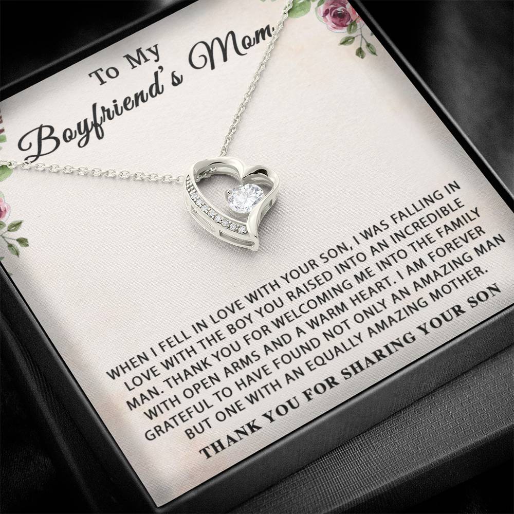 To My Boyfriend's Mom Necklace, For My Boyfriend's Mom, Birthday Gift