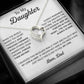 To My Daughter Necklace, Daughter Father Necklace, Daughter Gift From Dad 21_8_White