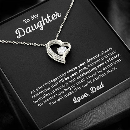 To My Daughter Necklace, Daughter Father Necklace, Daughter Gift From Dad 16_1