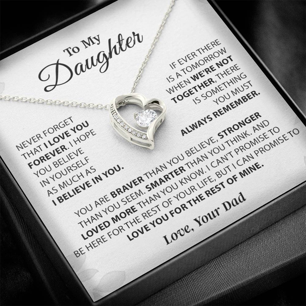 To My Daughter Necklace, Daughter Father Necklace, Daughter Gift From Dad 14_11
