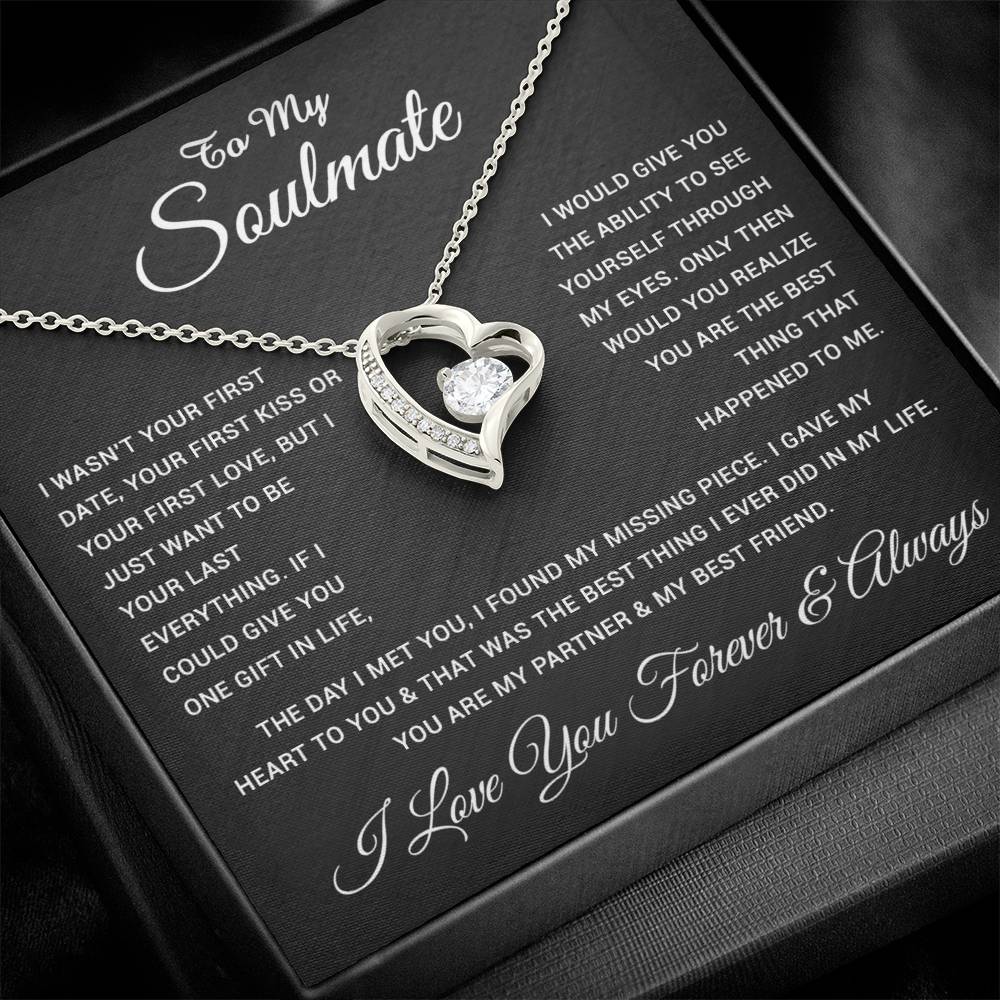 To My Soulmate Necklace, Gift For Soulmate, Anniversary Gift, Birthday Gift 28_4
