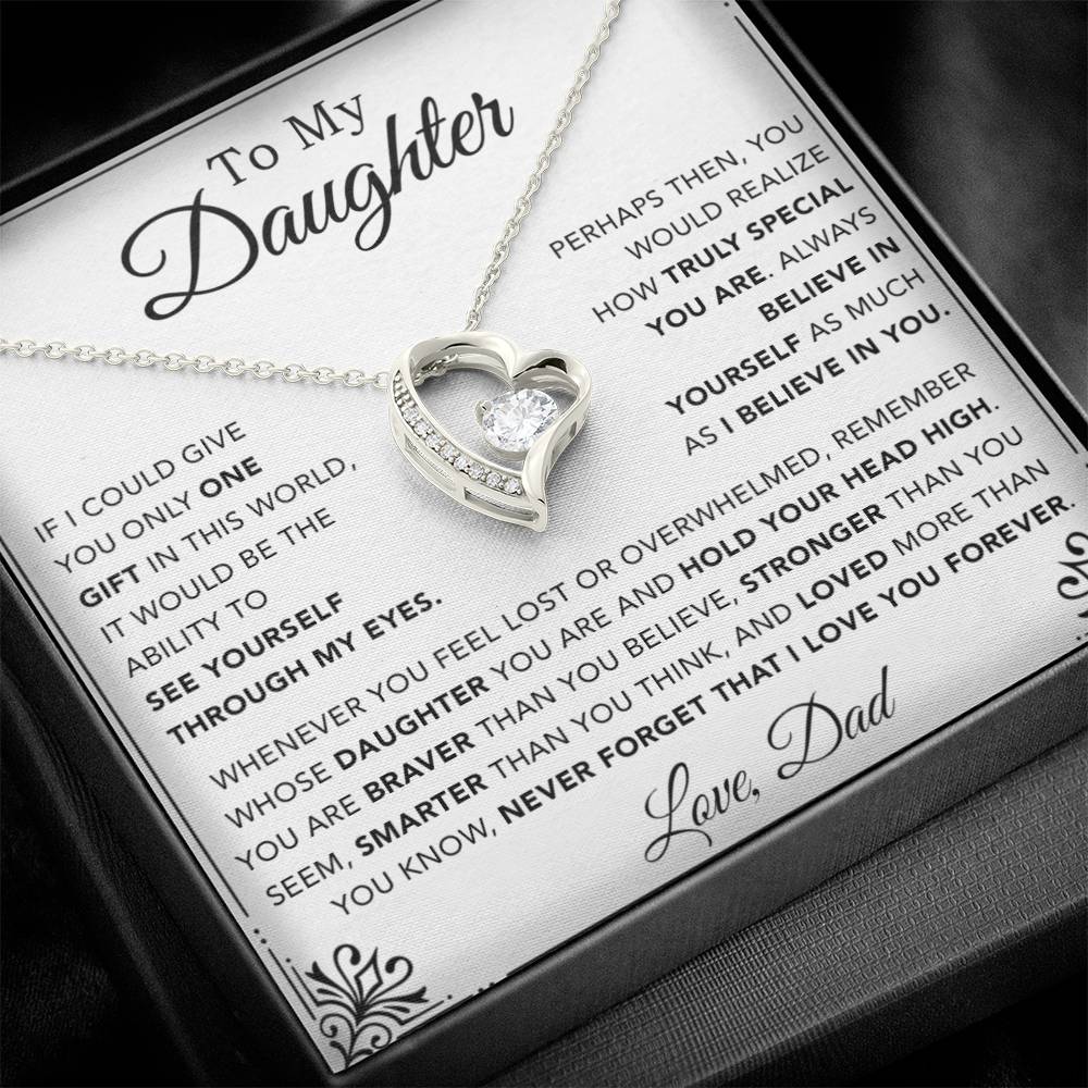 To My Daughter Necklace, Gift for Daughter from Dad, Father Daughter Necklace 1_12_NEW