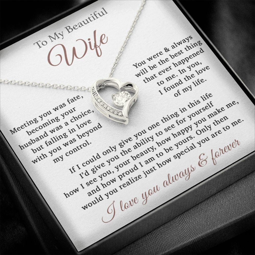 To My Wife Necklace Anniversary Gift For Wife, Birthday Gift For Wife, Gift For Wife, Necklace For Wife, Gift For Wife Birthday
