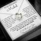 Custom To My Soulmate Necklace, Wife Girlfriend Birthday, Christmas Gift
