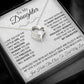 To My Daughter Gifts Necklace From Mom Dad Mother Father Necklace