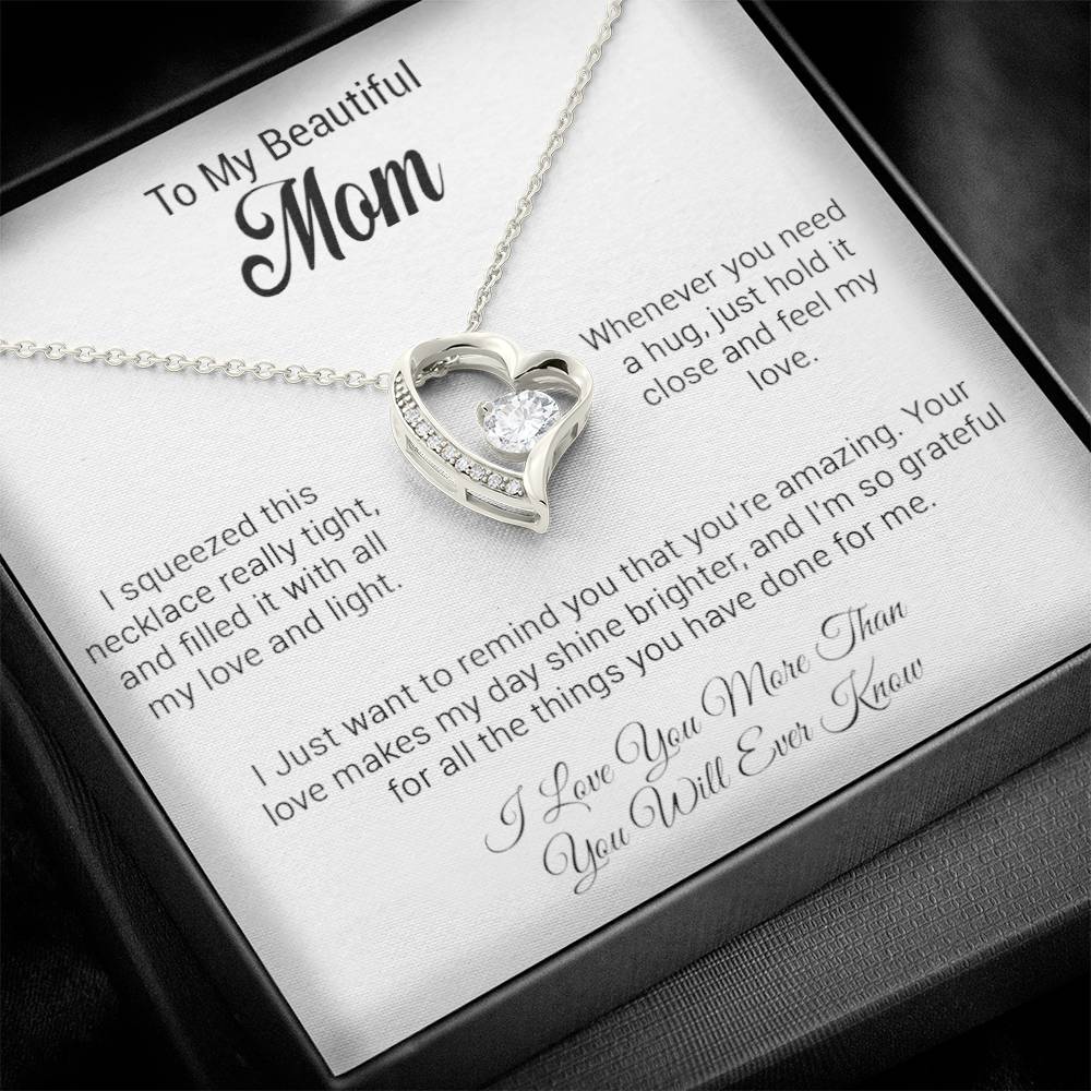 To My Mom Necklace, Gift For Mom, Birthday Gift For Mom, Mother's Day Gift