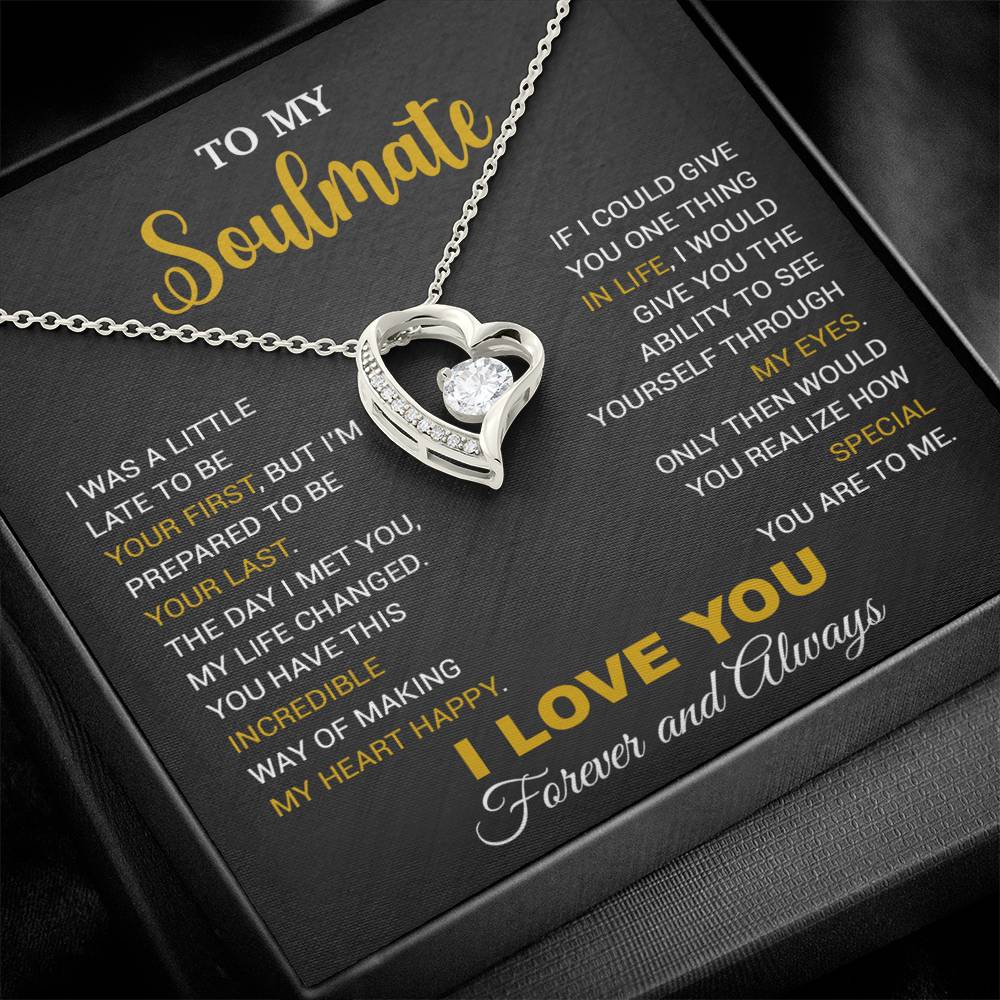 To My Soulmate Necklace, Gift For Wife Girlfriend From Husband, Christmas Gift 14_9