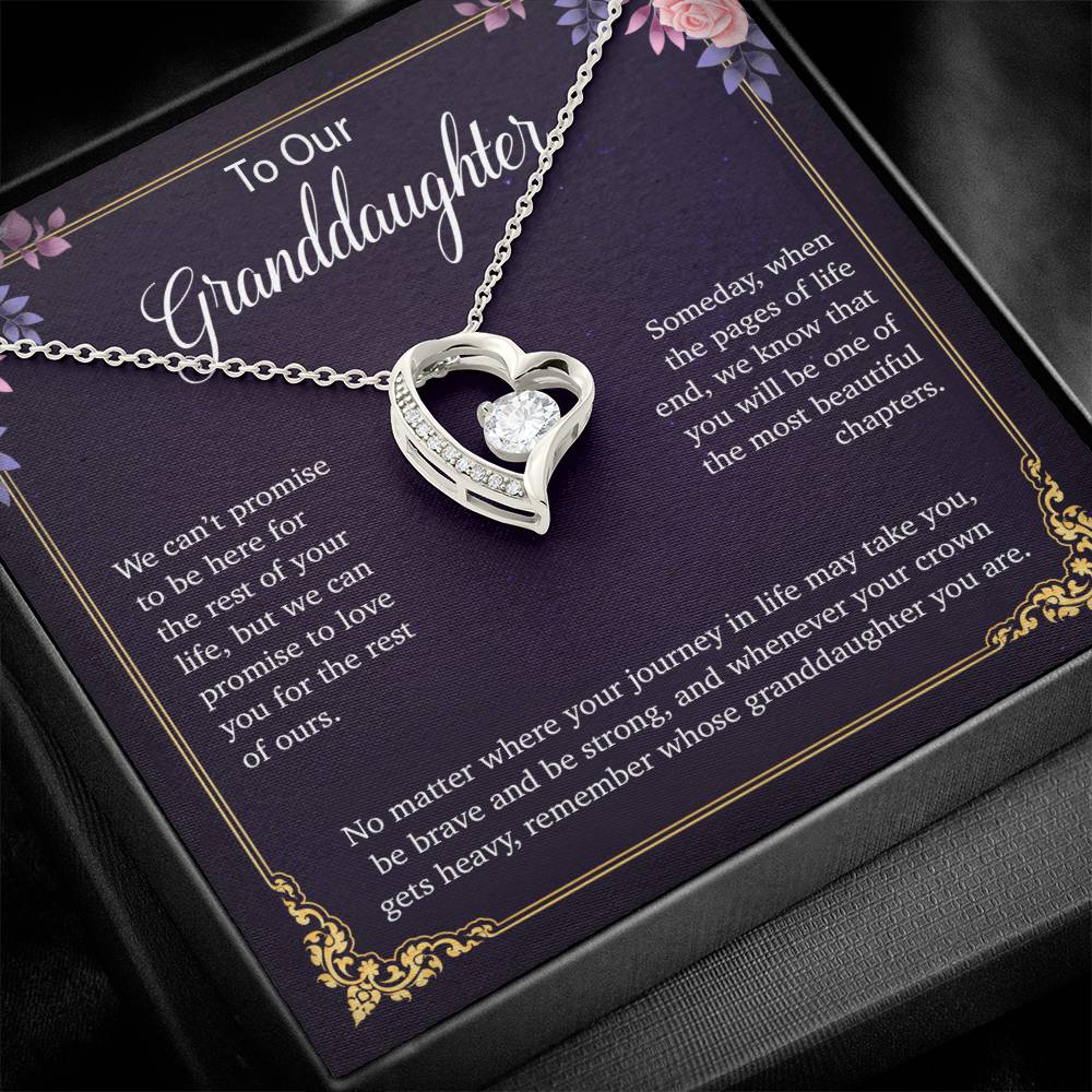 To Our Granddaughter Necklace, Birthday Gift For Granddaughter, Jewelry Gift from Grandparents 30_5