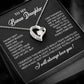 To My Bonus Daughter Necklace, Gift for Bonus Daughter, Step Daughter Birthday 7_11_Black