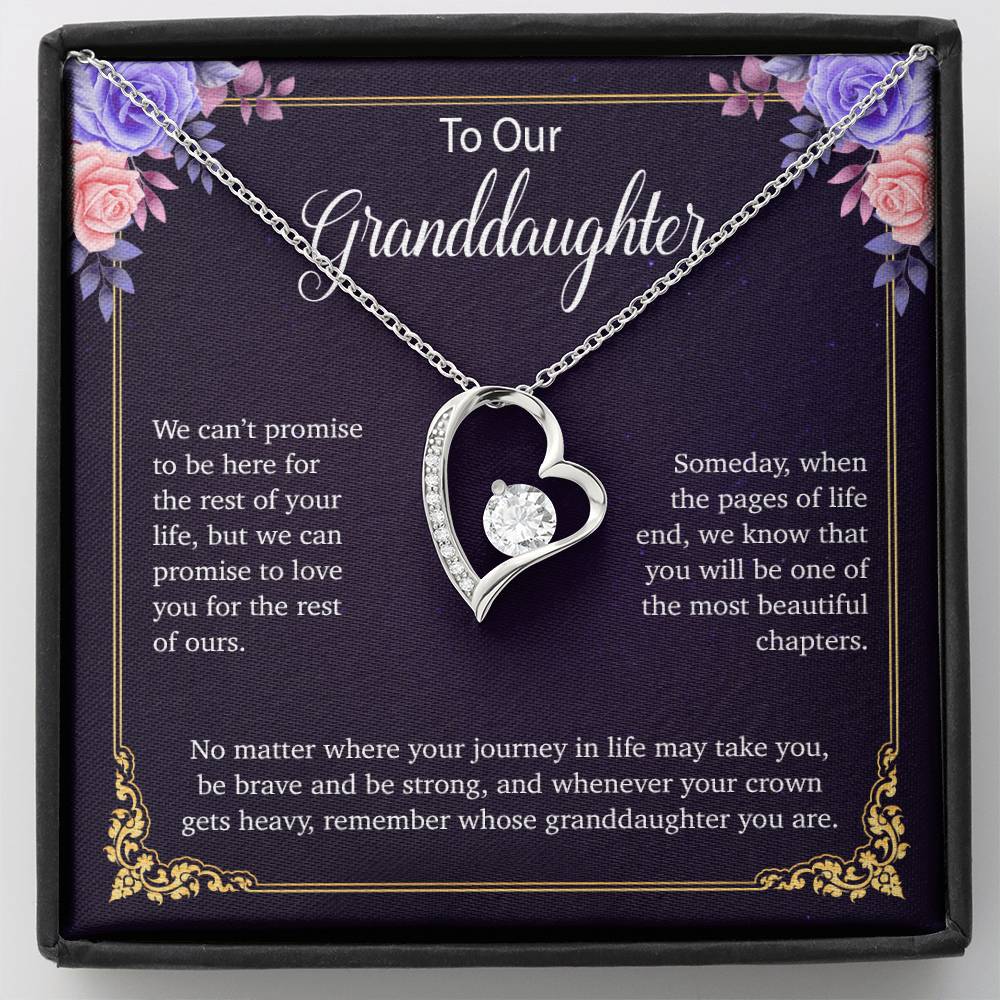 To Our Granddaughter Necklace, Birthday Gift For Granddaughter, Jewelry Gift from Grandparents 30_5