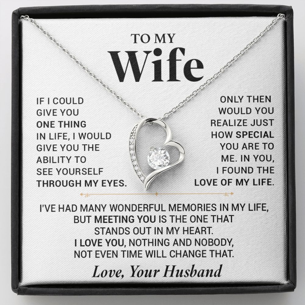 To My Wife Necklace, Anniversary Gift For Wife, Wife Birthday, Gift For Wife 777