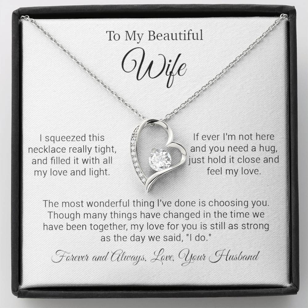 To My Wife Necklace, Gift For Wife, Valentine Day Gift, Birthday Gift