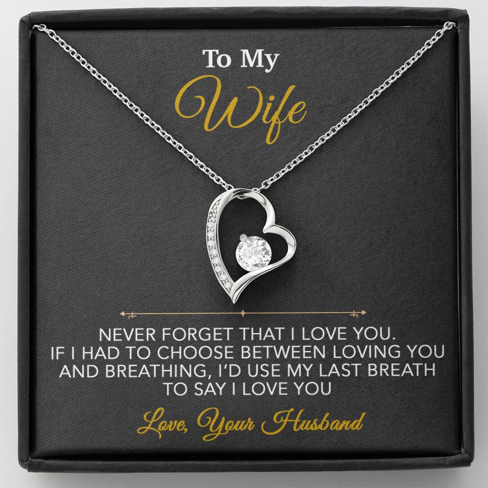 To My Wife Necklace, Wife Gift from Husband, Wife Birthday Gift, Christmas Gift 7_1