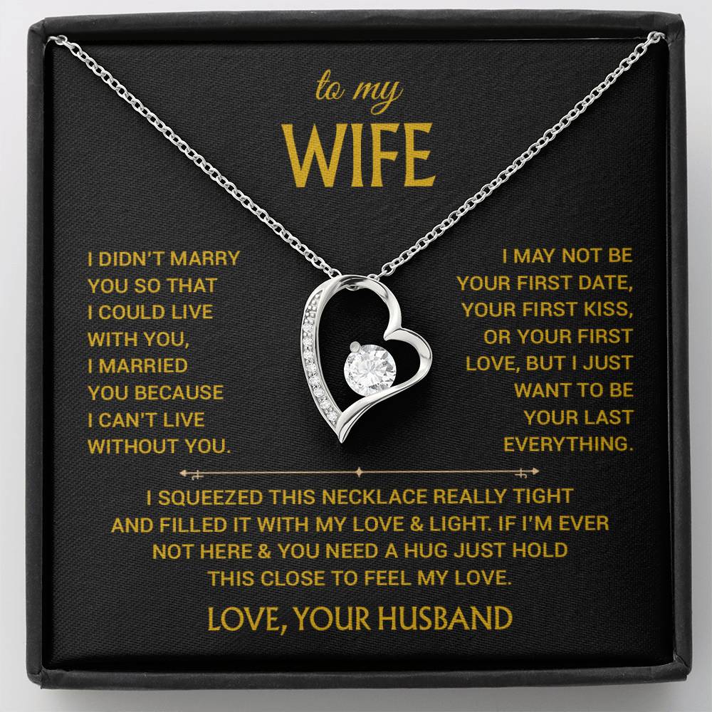 To My Wife Necklace, Christmas Gifts For Women, Anniversary Gift For Wife