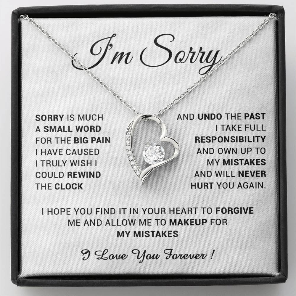 I'm Sorry Gift For Wife Necklace, Sorry Gift for Girlfriend, Forgiveness Gift For Her 24_5