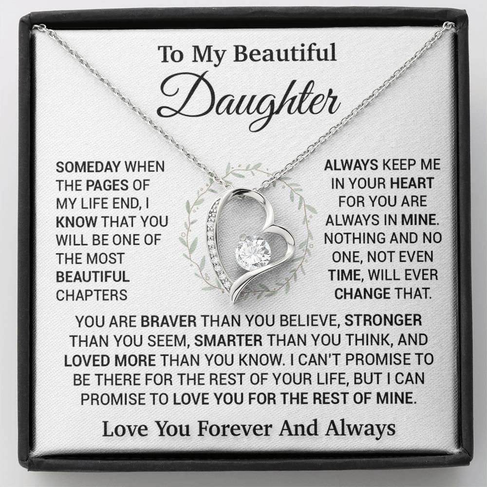 To My Daughter Necklace, Birthday Gift For Daughter, Daughter Gift, Daughter Necklace 16_11