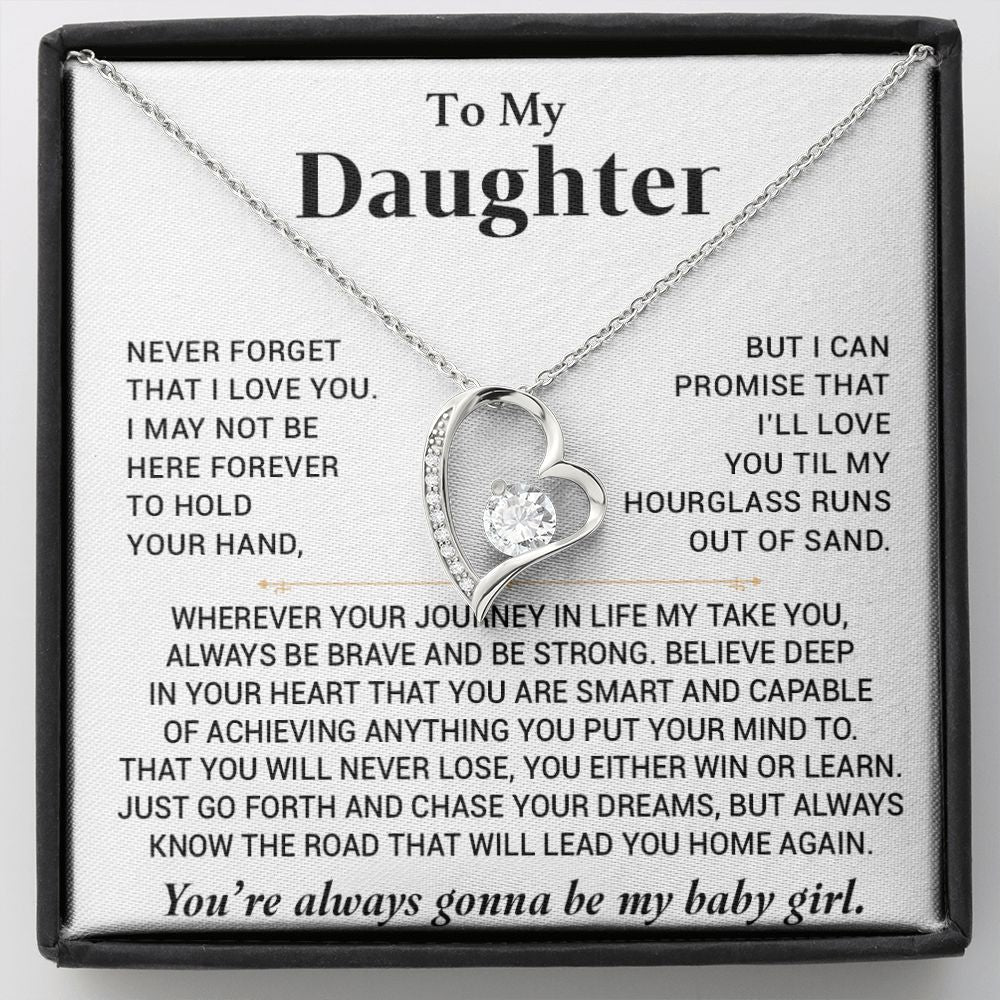 To My Daughter Necklace, Daughter Father Necklace, Daughter Gift From Dad, Mom88