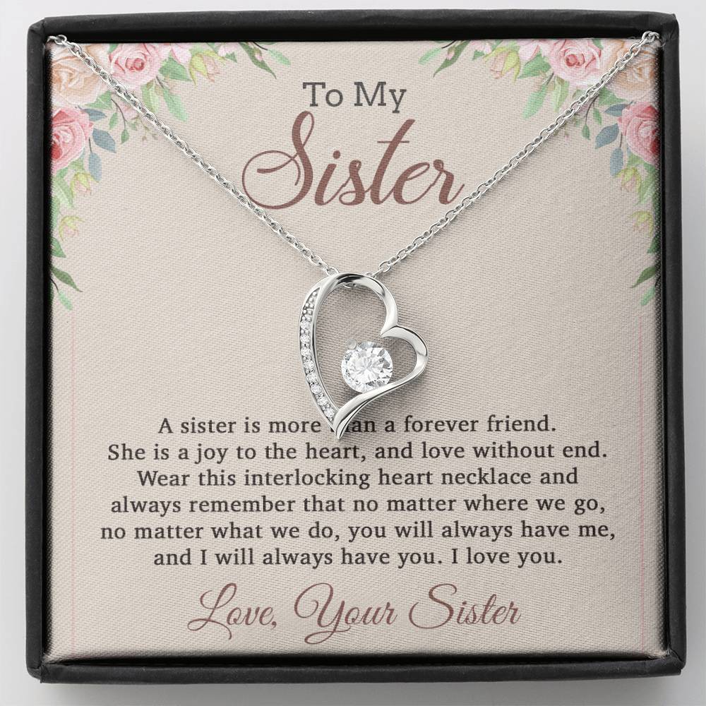 To My Sister Necklace, Brother to Sister, Birthday gift For Sister from Brother 12_8