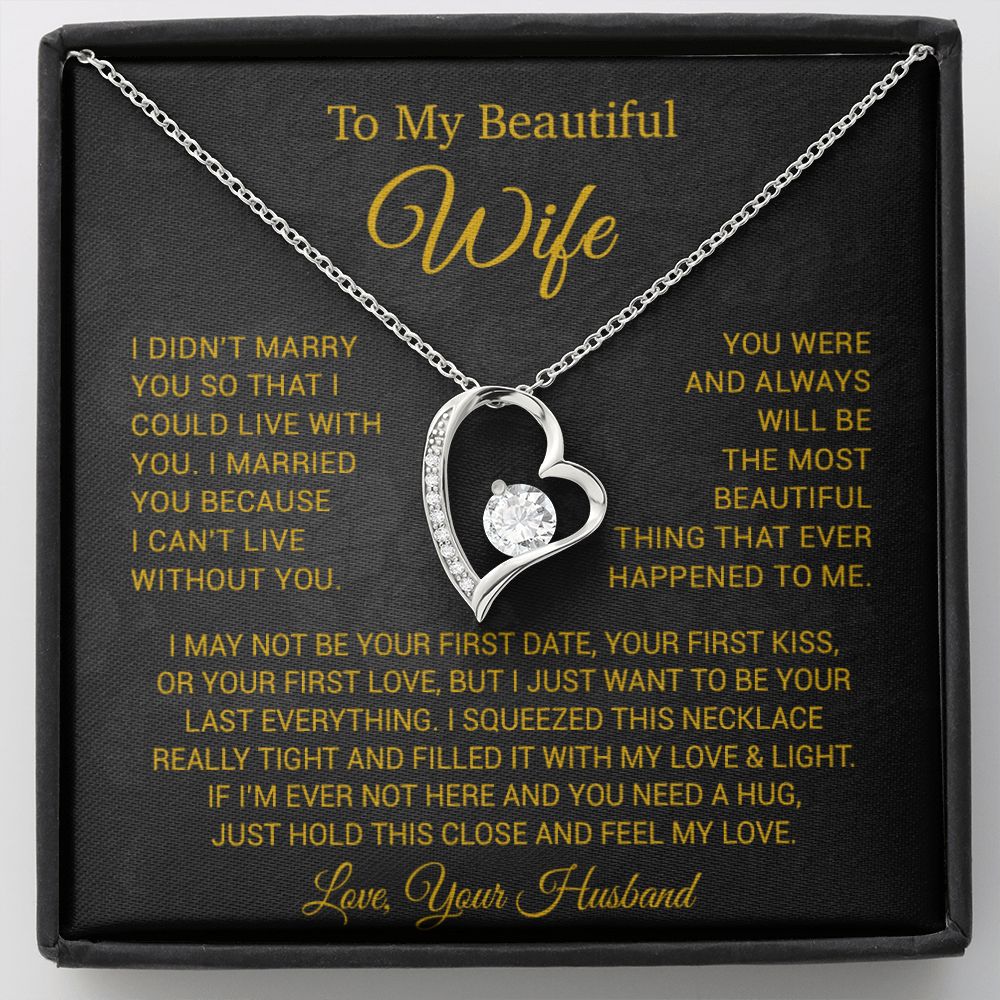 To My Wife Necklace, Anniversary Gift For Wife, Wife Birthday, Gift For Wife22 New