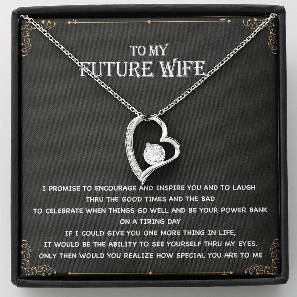 To My Future Wife Necklace, Engagement Gift for Future Wife, Birthday Gift