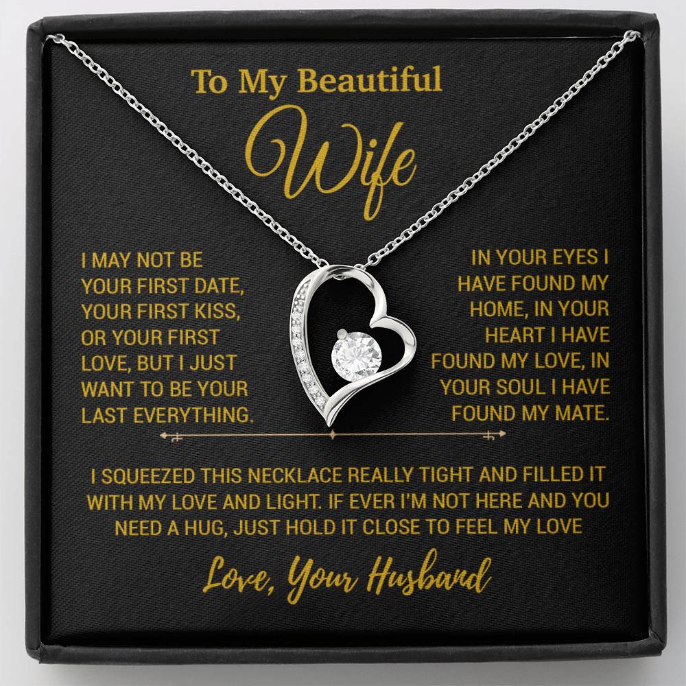 To My Wife Necklace, Christmas Gifts For Women, Anniversary Gift For Wife 23_12_Gold