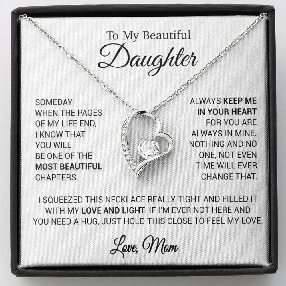 To My Beautiful Daughter Necklace, Sentimental Gift for Daughter From Mom 13_11