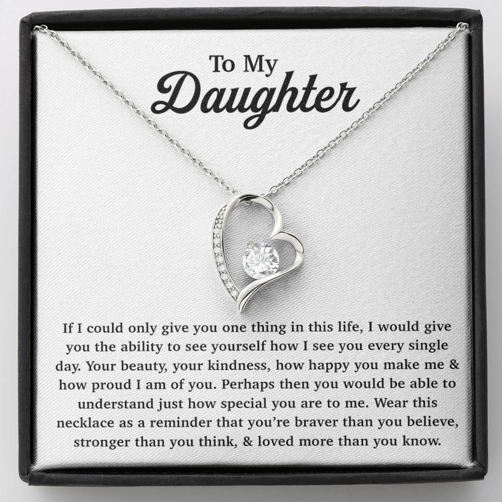 To My Daughter Necklace Gift From Dad, Daughter Gift, Father Daughter Necklace 22_11