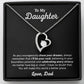 To My Daughter Necklace, Daughter Father Necklace, Daughter Gift From Dad 16_1