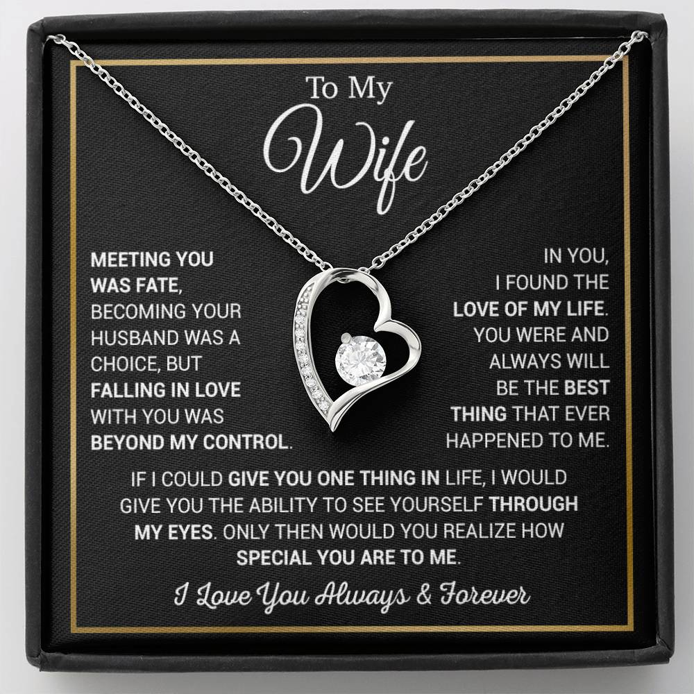 To My Wife Necklace, Valentines Day Gift For Wife, Gifts For Wife From Husband