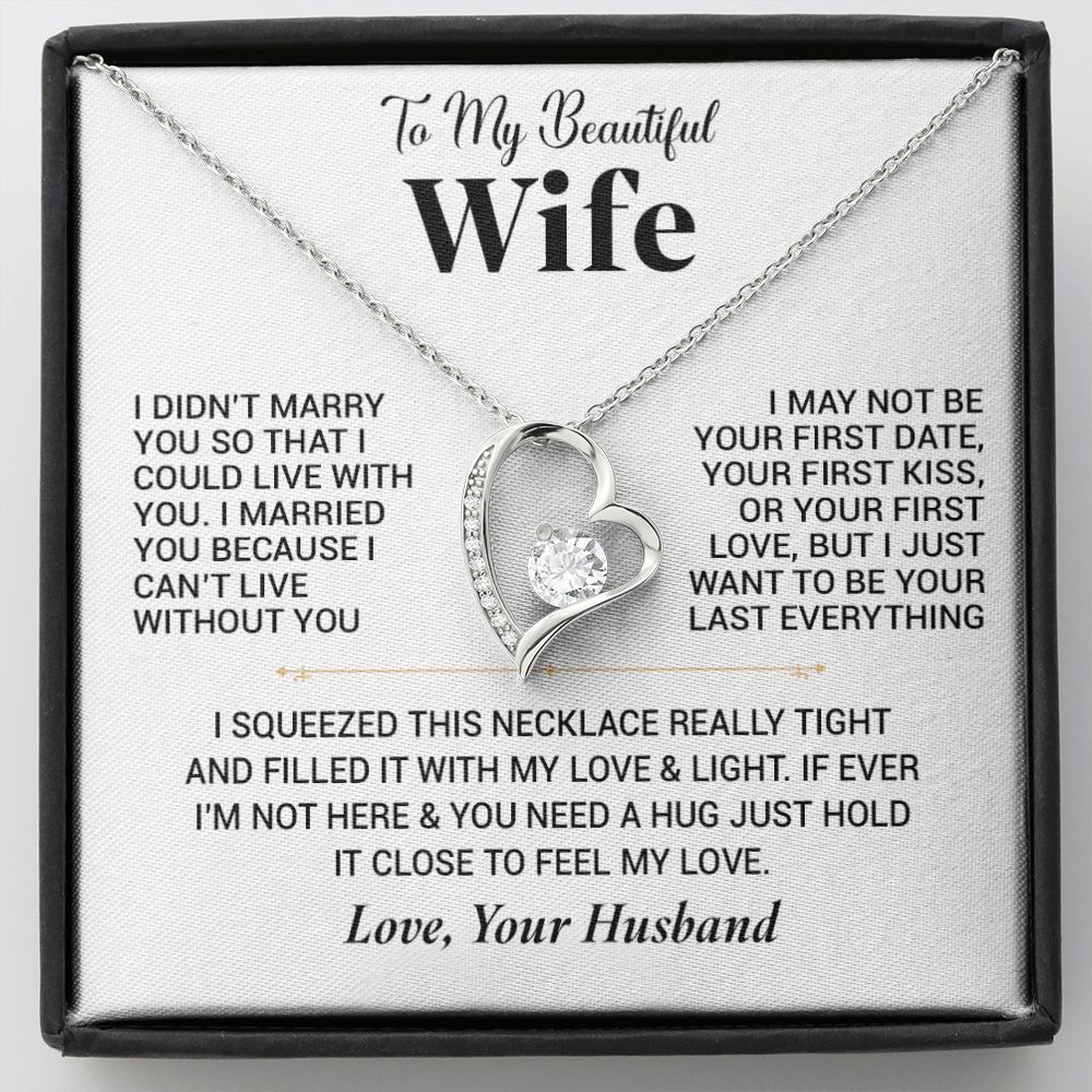To My Wife Necklace, Christmas Gift For Wife, Christmas Gifts For Her, Wife Gift