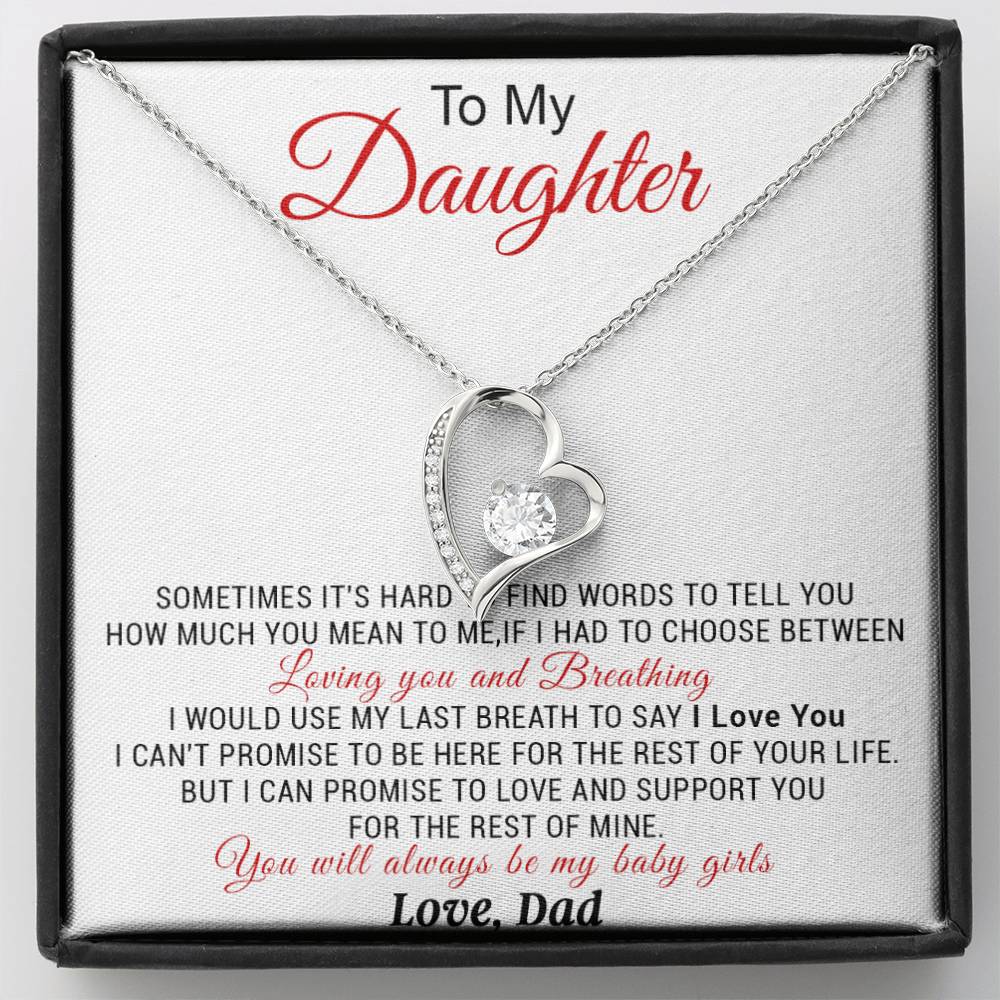 To My Daughter Necklace, Daughter Father Necklace, Daughter Gift from Dad 5_11