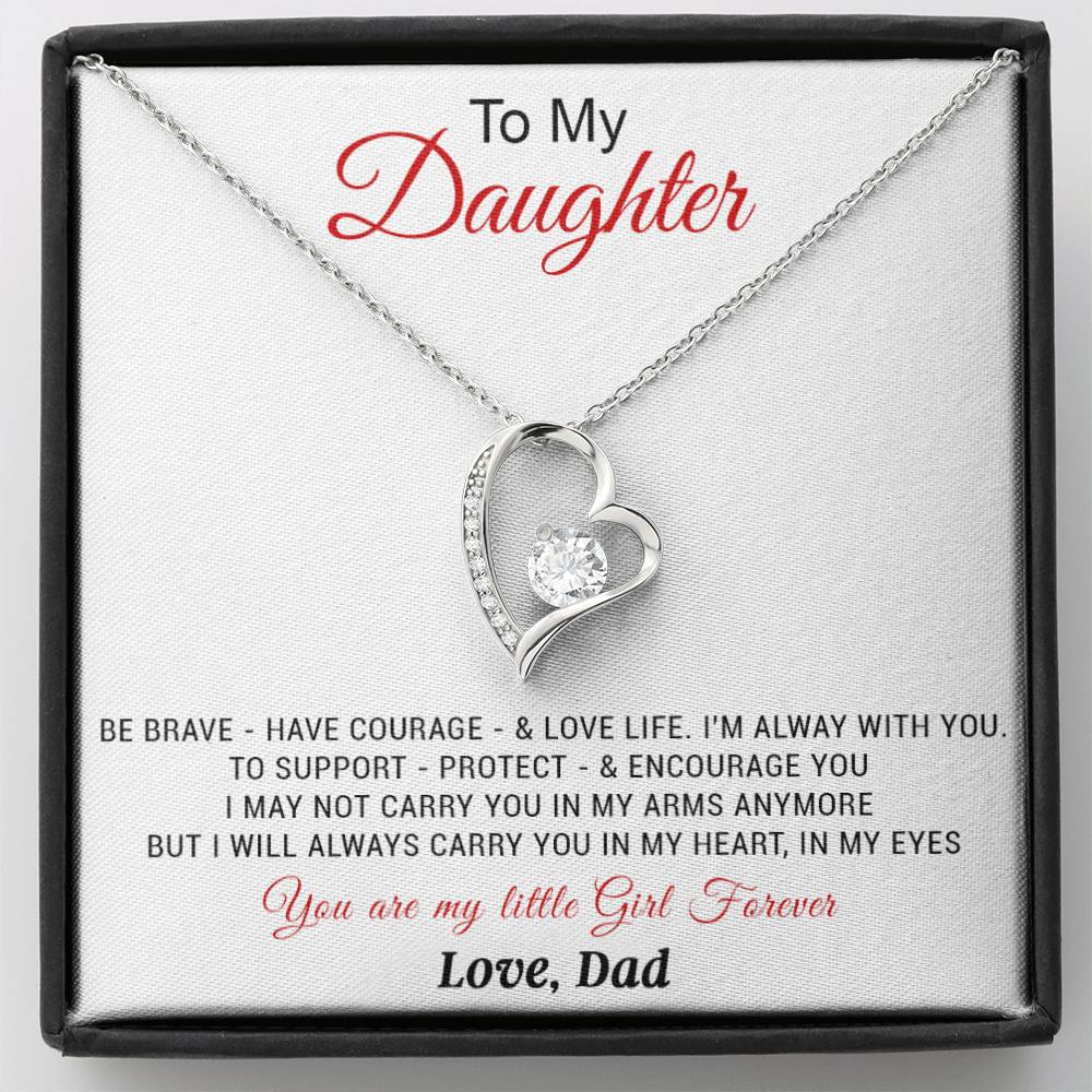 To My Daughter Necklace, Daughter Father Necklace, Daughter Gift from Dad 20_11