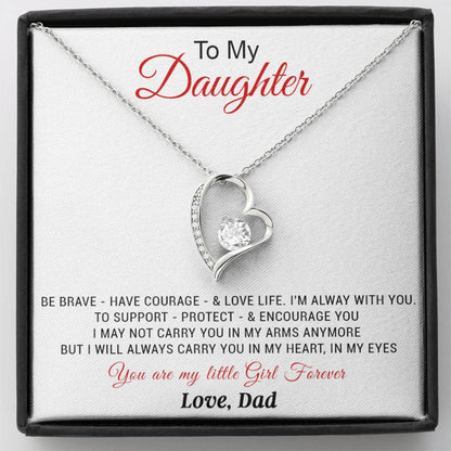 To My Daughter Necklace, Daughter Father Necklace, Daughter Gift from Dad 20_11