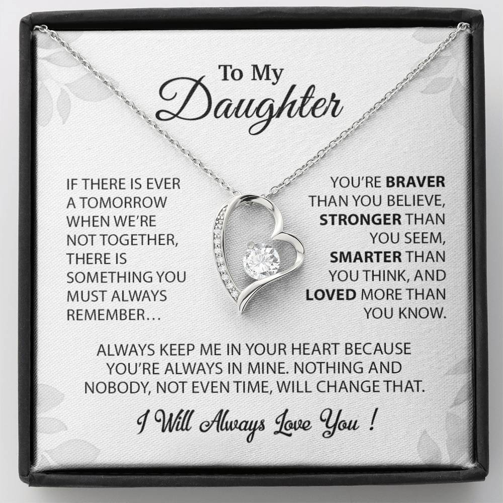 To My Daughter Necklace, Pendant Gift from Dad, Daughter Birthday Holiday Christmas Gift 20_9