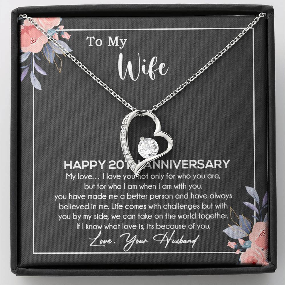 20th Anniversary Gift For Wife Necklace, 20 Year Anniversary, 20th Wedding Gift _11_11