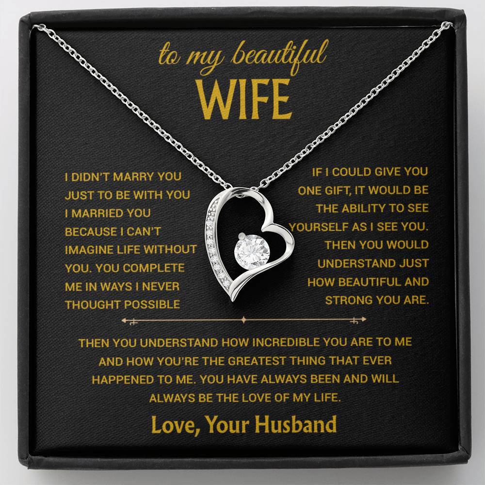 To My Wife Necklace, Christmas Gifts For Women, Anniversary Gift For Wife 14_12