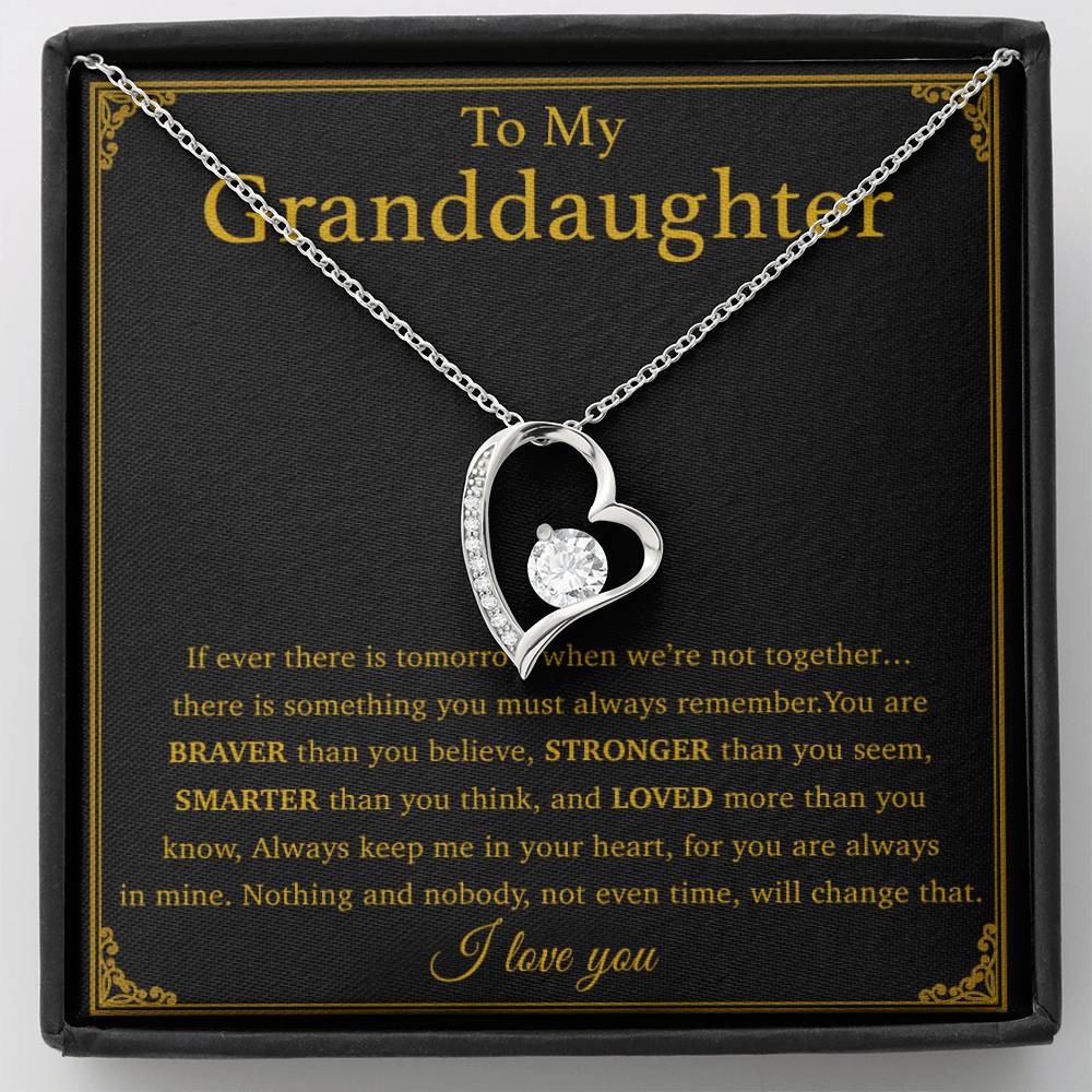 To My Granddaughter Necklace, Birthday Gift For Granddaughter, Birthday Gifts 29_8