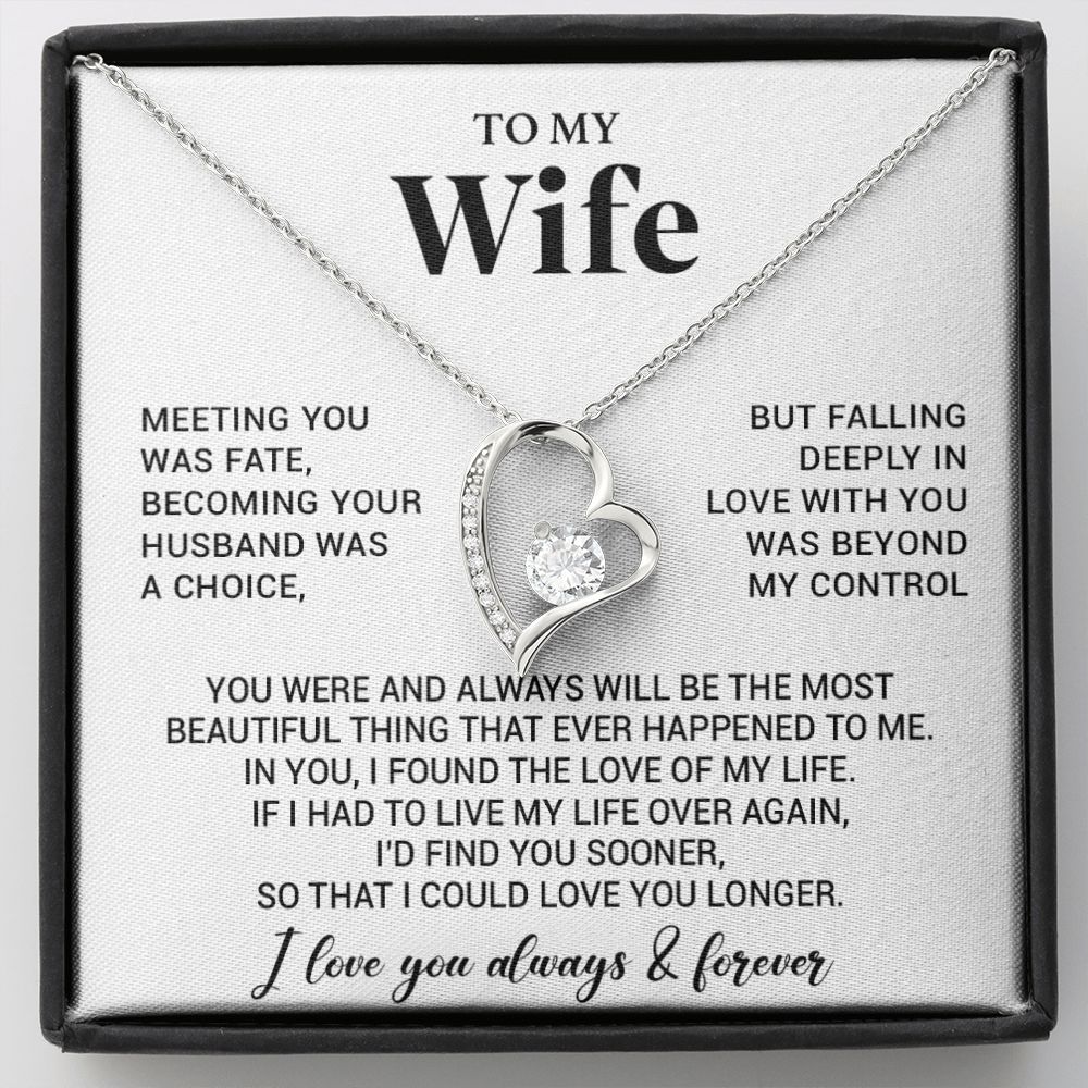 To My Wife Necklace, Anniversary Gift For Wife, Wife Birthday, Gift For Wife 66