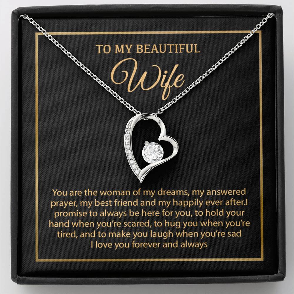 To My Wife Necklace, Christmas Gifts For Women, Anniversary Gift For Wife 19_12_Gold