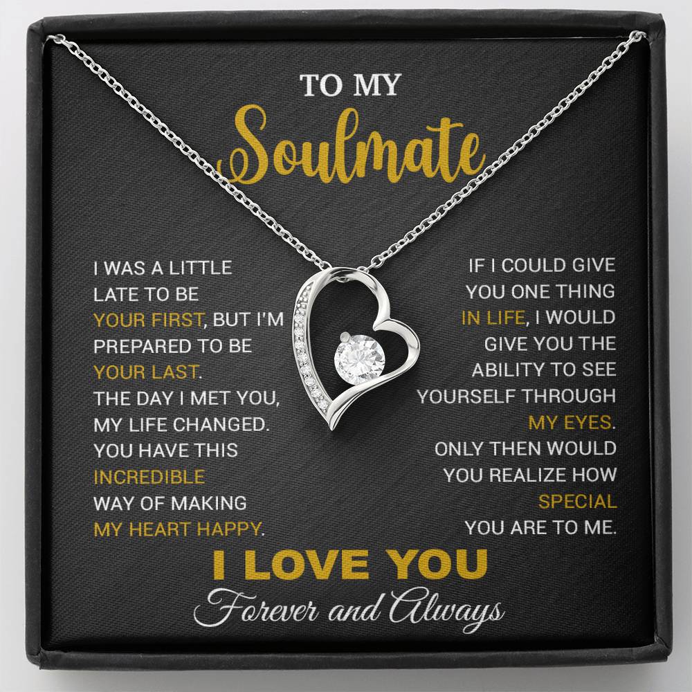 To My Soulmate Necklace, Gift For Wife Girlfriend From Husband, Christmas Gift 14_9
