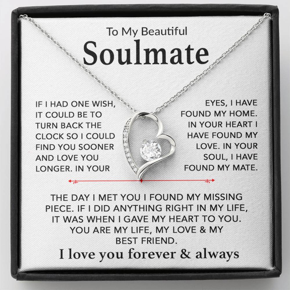 To My Soulmate Necklace, Gift For Soulmate, Anniversary Gift, Birthday Gift 29_9